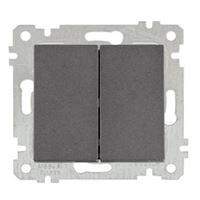 RİTA MEK TUŞ KOMÜTATÖR (KLİPSLİ) ANTRASİT 1